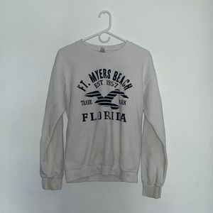 Fort Myers Beach white crewneck